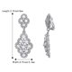 thumbnail image 5 of Pearl Clip On Earrings Crystal Simulated Pearl Elegant Vintage Hollow Chandelier Dangle Clips On Earrings, 5 of 5