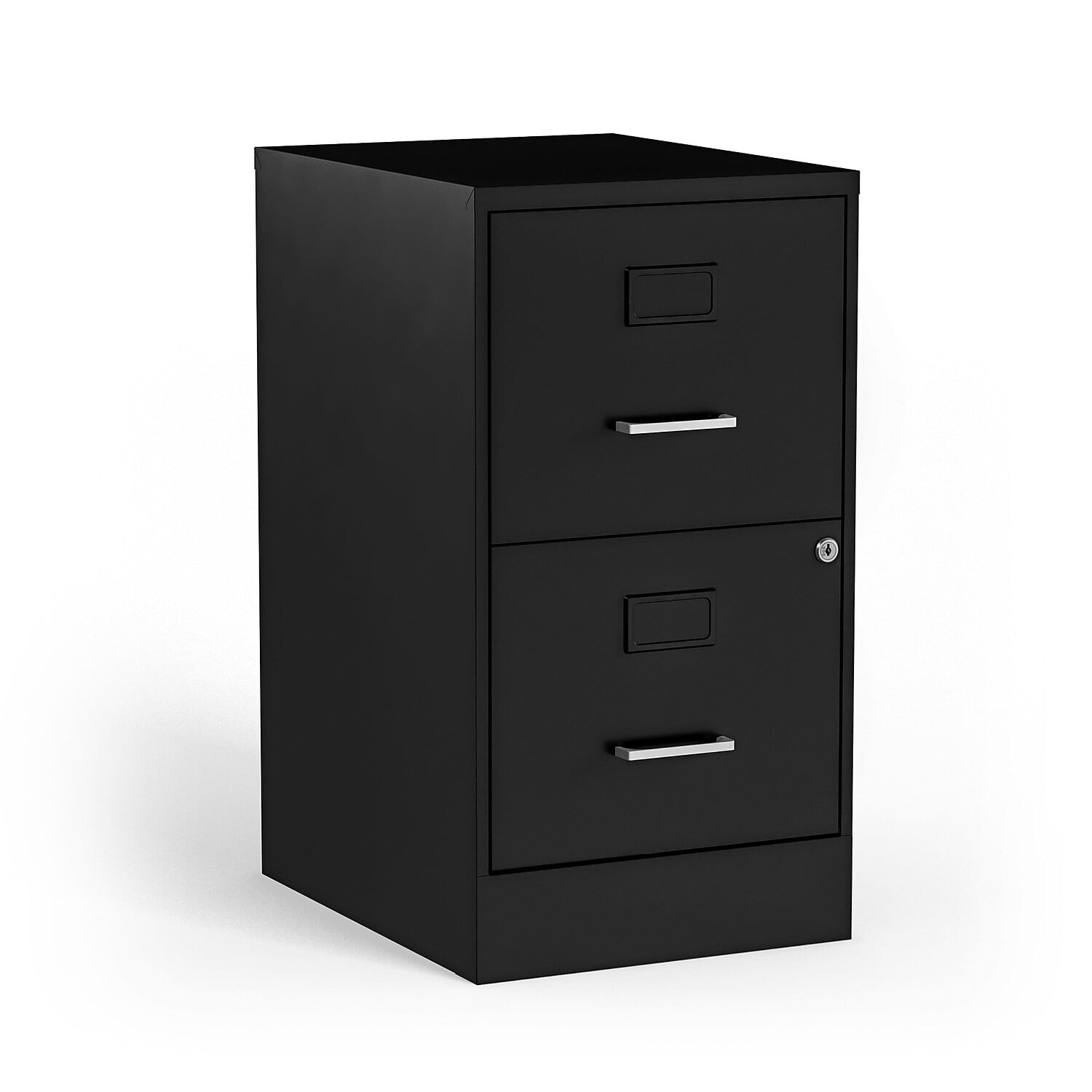 25157D Staples 85988 2-Drawer Vertical File Cabinet Locking Letter Black 25-Inch D 