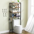 thumbnail image 1 of para Baño,Organizador de Baño de 4 Niveles Sobre el Inodoro con Estante Ajustable, 5 Ganchos Móviles y 1 Portarrollos de Papel Higiénico Se Adapta a la Mayoría de los Inodoros, 1 of 7