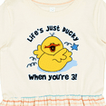 thumbnail image 4 of Inktastic Life's Ducky 3rd Birthday Girls Toddler Dress, 4 of 5
