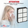 thumbnail image 4 of LifeSupplyUSA HEPA Filter Replacement Compatible with Hamilton Beach 04912 TrueAir Air Purifier Models 04160, 04161, 04150, 4 of 5