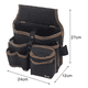thumbnail image 2 of Bolsa Cinturón Bloosom  Portaherramientas Profesional Gran Capacidad Negro, 2 of 5