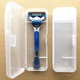 thumbnail image 2 of 2Pcs Razor Holder Dust Proof Waterproof Clear Handy Shaving Box Container for Home, 2 of 8