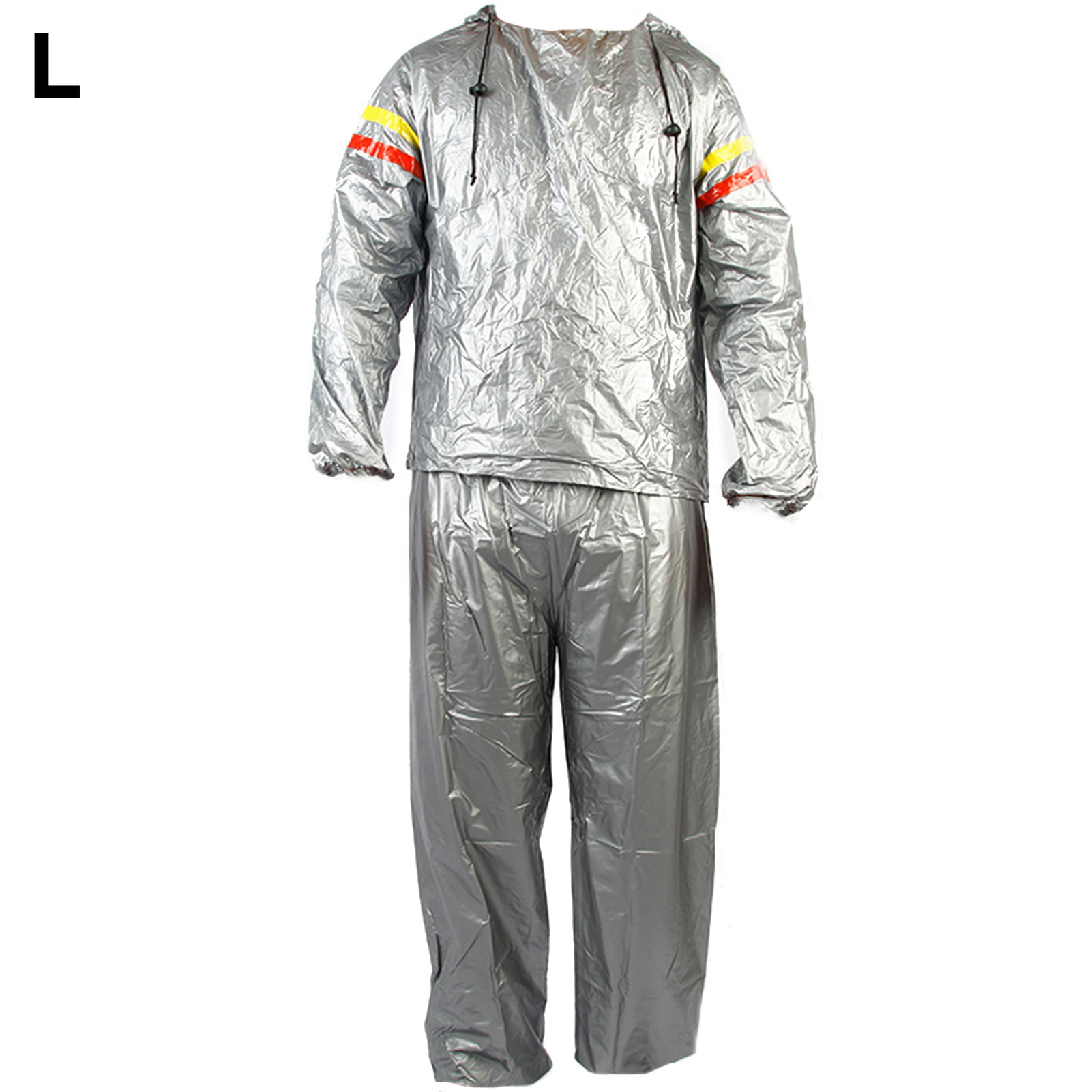 Warrior Waterproof Rain Suit Jacket Trousers Set  Over Suit Hooded Dri 2XL 3XL 