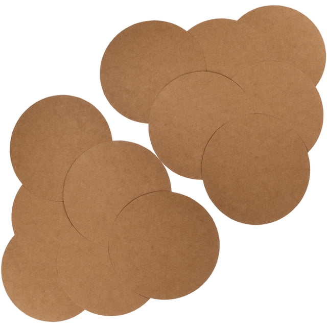 WRITWAA Cartulinas Redondas Color Marrón Claro Para Arte Y Manualidades Con Pintura Acrílica Y Óleo