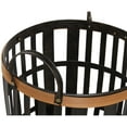 thumbnail image 5 of DecMode 17", 20" Black Bamboo Farmhouse Storage Basket, 2 - Pieces, 5 of 8