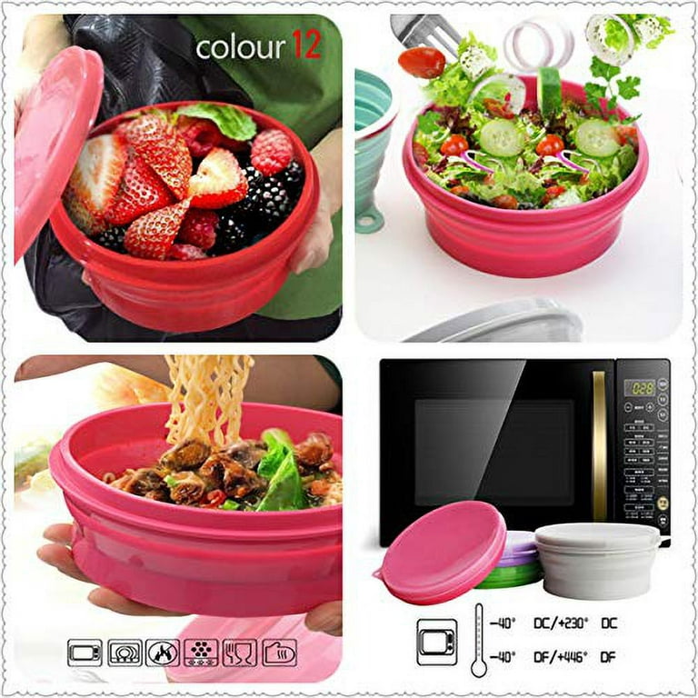 Silicone Collapsible Portable Bowl Travel Outdoor Activities Folding Bowl  Portable Water Cup And Bowl Retractable Outdoor Tool