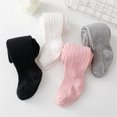 thumbnail image 4 of Otqutp Children Beach Trousers Kids Baby Girls Leggings Solid Knitted Pantihose Stretchy Spring Summer Pantyhose for 0 to 4 Years, 4 of 5