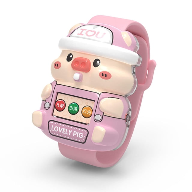 Reloj electrónico juguetes multifunción educativo Digital para niños pequeños niños niño Educación temprana Salvador Dali reloj de dibujos animados