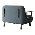 thumbnail image 5 of Jopath Convertible Chair Bed, Tri-Fold Sofa Bed with Adjustable Backrest & Pillow, Leisure Chaise Lounge Couch with Sturdy Iron Frame for Home & Office, 5 of 8