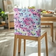 thumbnail image 3 of Xoenoiee Butterfly Tie Dye Print Chair Back Covers Set, Dining Back Chairs Cover Removable Washable Backs Slipcovers, Kitchen Chair Protector for Wedding Party Housewarming, 1 Pack, 3 of 7