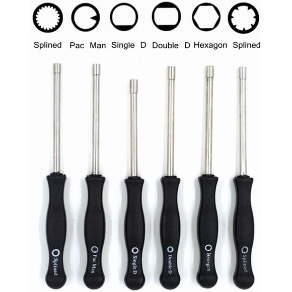 Carburetor adjustment tool Pac Man/Single D/Double D/Hexagon Hex Socket / 21-Teeth Splined / 7-Teeth Splined