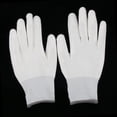 thumbnail image 4 of 2x Guantes de Trabajo de Inspección Revestidos de Nylon Revestidos de La Joyería de Elástica Blanca Zulema Guantes de inspección blancos, 4 of 8
