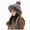 A29-Grey, variant on Children Winter Fuzzy Penguin Knit Hat with Earflaps, Warm Animal Beanie for Kids