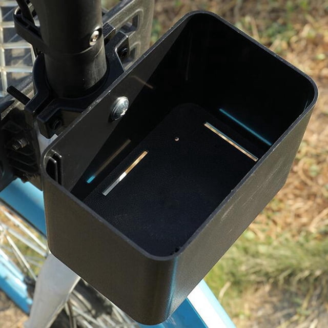 Caja de almacenamiento de bicicletas, organizador de manillar de tubo superior, diseño hueco inferior Universal, bolsa de transporte para ciclismo, , Sin portavasos DYNWAVEMX Cesta de almacenamiento de bicicletas