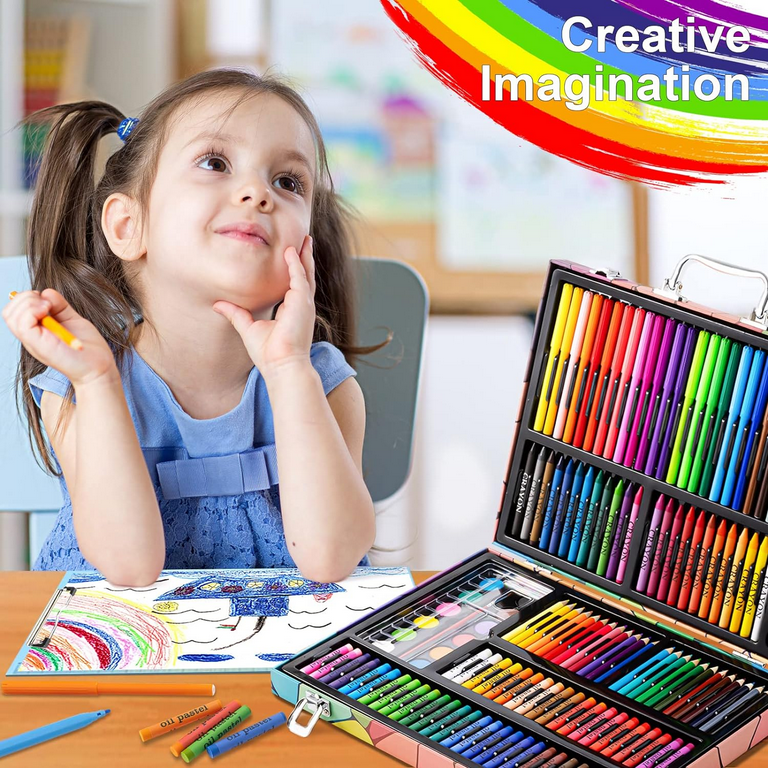 Vigorfun Art Supplies Drawing Painting Kit, 180 Piece Art Set