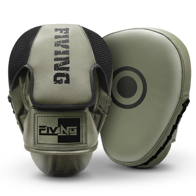 Almohadillas de boxeo KUANG QUAN para hombres, mujeres y niños, color verde oliva