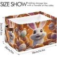 thumbnail image 3 of Coolnut Easter Cute Rabbit Large Storage Basket 2PCS,Cute Koala Collapsible Toy Storage Box Laundry Basket with Handle,Used for Home Closets, Offices, Bedrooms Halloweenation Home Decor, 3 of 7