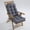 Gray, variant on Adirondack Chair Cushion, 43.3*19.6inch Rocking Chair Cushions, Indoor/Outdoor High Back Patio Cushions with Ties, Waterproof, Sunscreen and Fade-Resistant, Blue