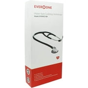 EverOne Professional Style Cardiology Stethoscope, Black, 27 Inch