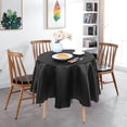 thumbnail image 4 of Cubierta de mesa redonda para boda, Hotel, lavable, Simple y moderno, decoración de mantel, color negro, 4 of 11