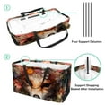 thumbnail image 4 of Floral Animal Collapsible Oxford Cloth Tote Bag: Reusable, Foldable, and Large Capacity - Ideal Laundry, Cube, and Bucket Organizer, 4 of 7