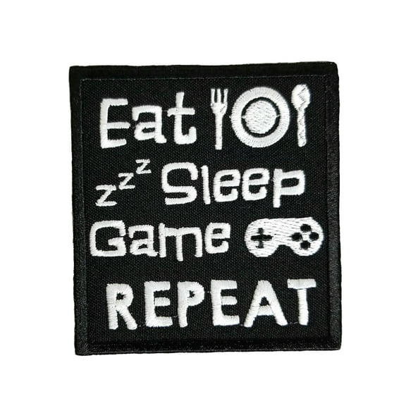 Funny Video Gamer Embroidered Iron On Patch