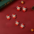 thumbnail image 1 of Vaidha Pinces en Bois de Noël / Accessoires de Décoration Festifs des Fêtes / Ensemble de 6 Ornements en Bois Rouges à Clipser pour Arbre, Cartes et Déco de Fête, 1 of 7