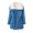 Blue, variant on Women's Long Hooded Coat With Winter Warm Jacket With Pockets Stylish Outerwear For Cold Weather
