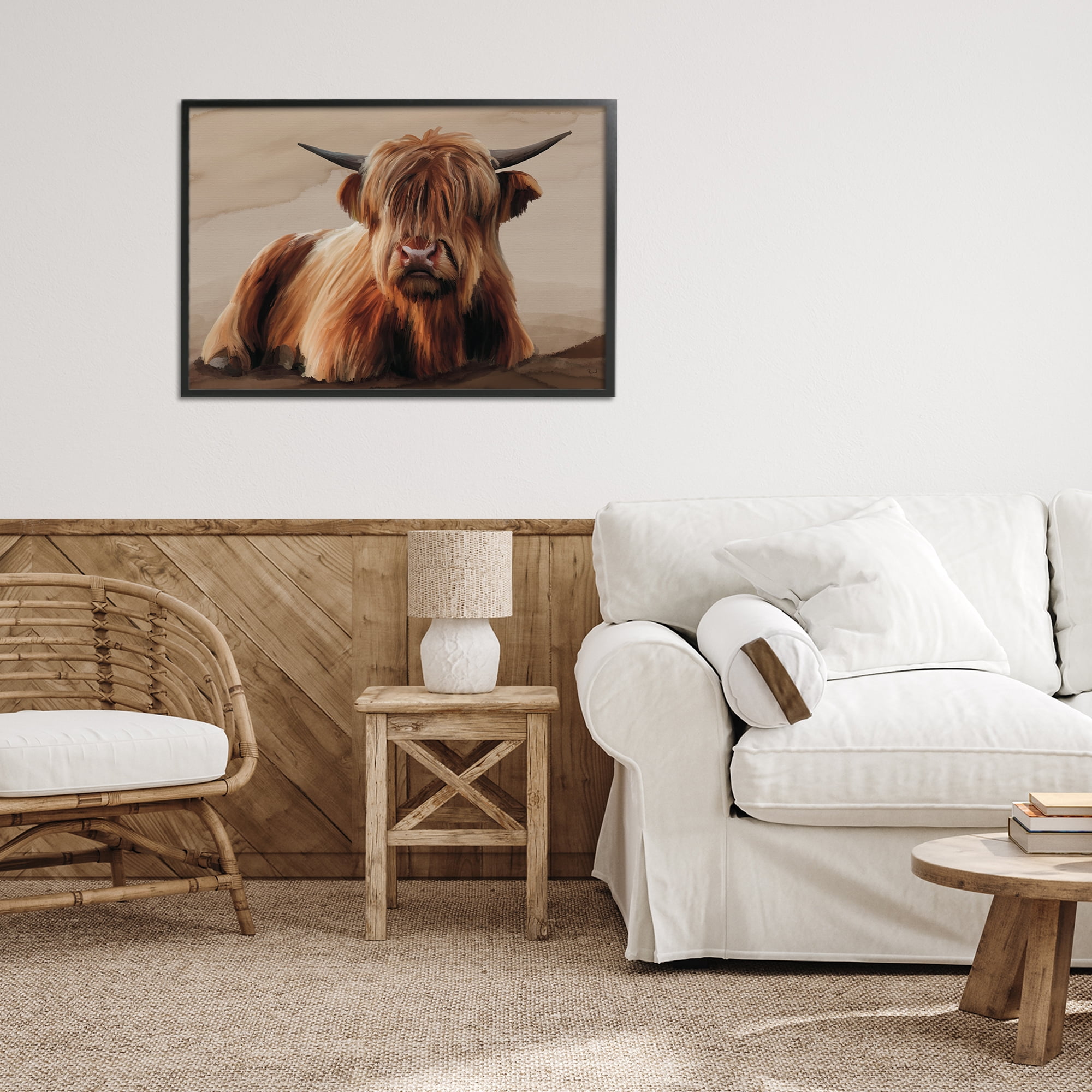 Stupell Industries Got My Hair Done Cattle Black Framed Giclee Art, design by Renel Peters
