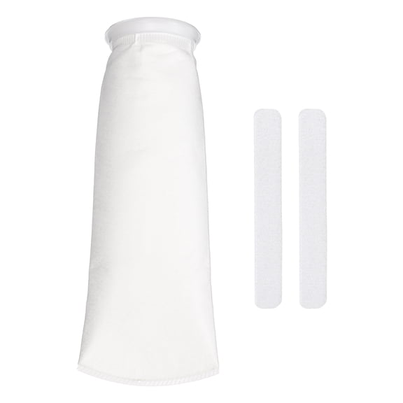 Medias de Filtro de Malla Uxcell, Bolsas de Filtro de Acuario Reutilizables de Tela con Gancho y Bucle (75 Micrones, Anillo de 4.1", Largo de 15") para Acuario de Agua Salada/Dulce