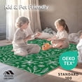 thumbnail image 4 of ODIKA 4'x6' Machine Washable Non-Slip Area Rug, Festive Evergreen Wreath Featuring Elegant Swirls and Snowflake Accents High Traffic Rug with Pad, Green, 734748, 4 of 8