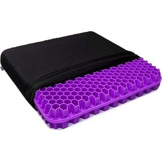 gel seat scushion, double purple gel cushion with non-slip cover