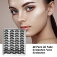 thumbnail image 5 of 20 pares de pestañas postizas 3D pestañas postizas para maquillaje de ojos Labymos  Natural, 5 of 5