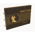 thumbnail image 7 of Darling Souvenir Personalized Engraved Laser Cut Wedding Guest Book Wooden Cover Sign-in Book Registry Guestbook Scrapbook-J8, 7 of 7