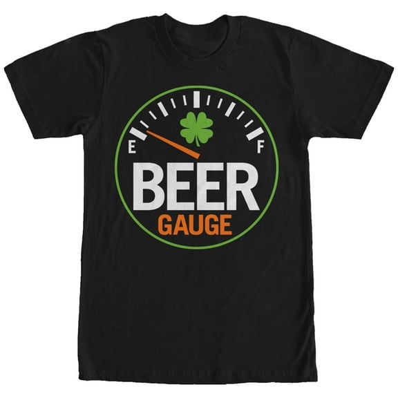 Men's Lost Gods St. Patrick's Day Gauge  Graphic Tee Black Medium