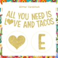 thumbnail image 5 of Mexican Fiesta Bridal Shower Decorations, All You Need is Love and Tacos Banner Gold for Cinco De Mayo Bachelorette Party Engagement Wedding Supplies, 5 of 6