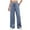 Blue, variant on ShiShine Womens Wide Leg Sweatpants High Waisted Baggy Drawstring Athletic Joggers Pants with Pockets
