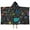 Math Equations Symbols, variant on Math Equations Geometry Shapes Black Pattern Hooded Bath Towel，60"x35" for Ages 3 To 12 Kids, Quick Dry Lightweight Soft Microfiber Hood Beach Towel Cover Up for Kids