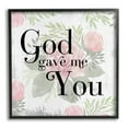 thumbnail image 2 of Stupell Industries God Gave Me You Phrase Pink Rose Florals, 24 x 24, Design by Daphne Polselli, 2 of 5