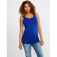 thumbnail image 5 of Motherhood Maternity Side Ruched Scoop Neck Maternity Tank Top, 5 of 26