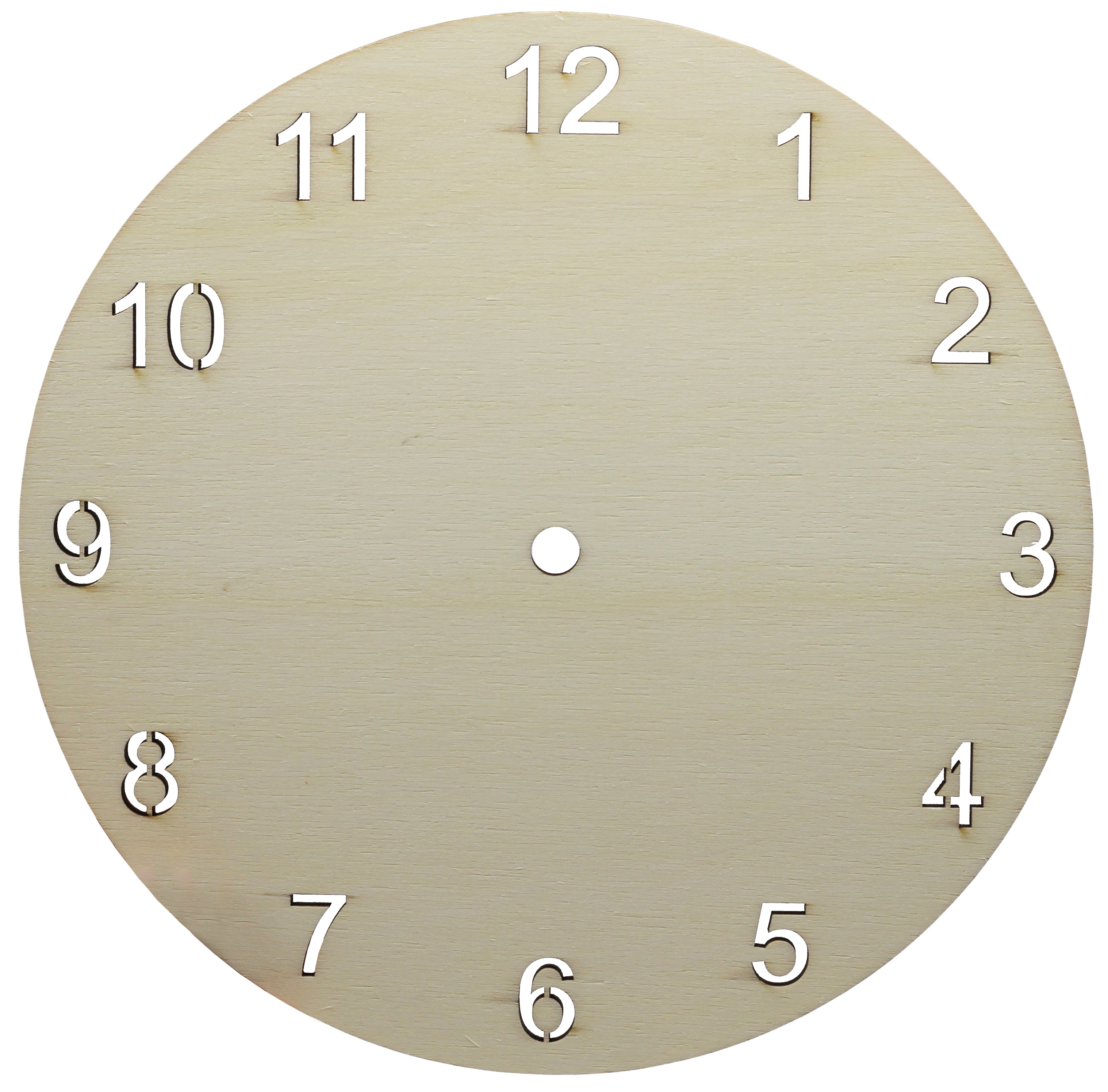 Clock Face For Crafts DIY Unfinished Wood Clock Face Blank 9 Round