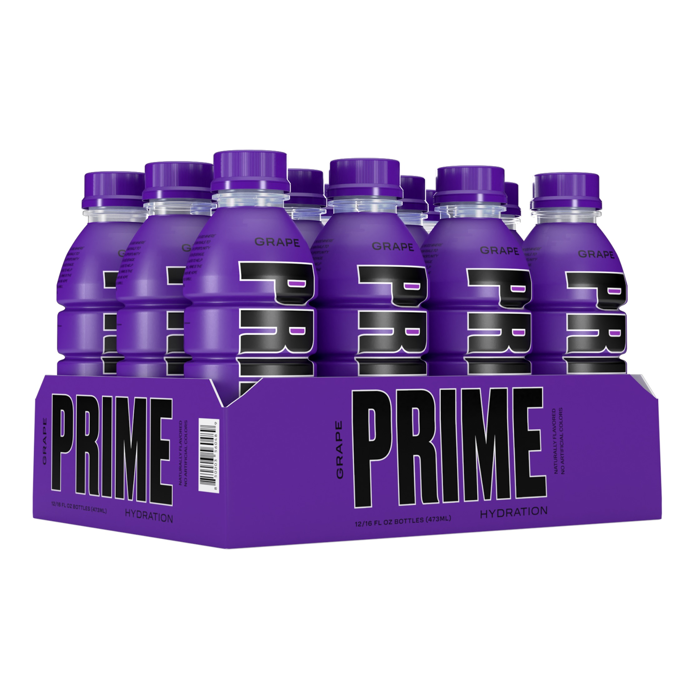 Prime Hydration with BCAA Blend for Muscle Recovery Grape (12 Drinks, 16.9 Fl Oz. Each) - image 2 of 4