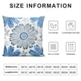 thumbnail image 5 of BANET Throw Pillow Cases Two-Tone Blooming Flowers Decorative Cushion Covers for Couch Bed Sofa Farmhouse Decoration 12x12in, 5 of 5