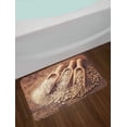 thumbnail image 2 of Oatmeal Bath Mat, Oat Flakes and Bran in Wooden Spoons Cuisine Photography, Plush Bathroom Decor Mat with Non Slip Backing, 29.5" X 17.5", Brown Pale Brown, by Ambesonne, 2 of 2