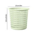 thumbnail image 2 of 8.6in Plastic Trash Can, Perforated Waste Bin with Breathable Holes, Stylish Home Office Garbage Container, 2 of 6