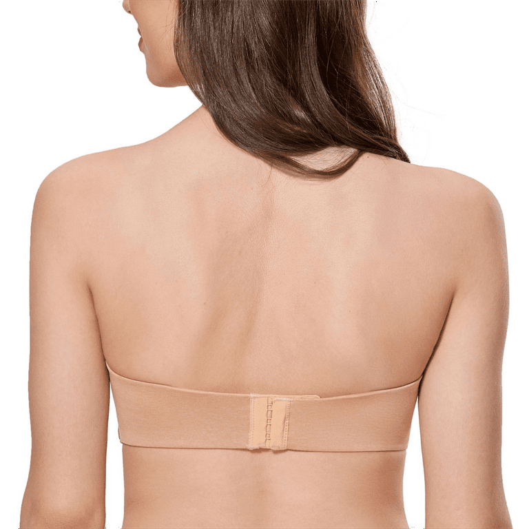 DELIMIRA Women's Strapless Bra Silicone-Free for Big Busted