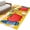 Yellow, variant on Children's Day Area Rugs 5'x7', Washable Small Throw Rugs for Laundry Room Playroom, Cartoon Pencil Watercolor Orange Striped Indoor Outdoor Rug Non-Slip Low Pile Carpet Runner Reversible Floor Mats