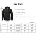 thumbnail image 7 of Men's Hoodies Pullover Geometric Texture Hoodie Long Sleeve Casual Drawstring Sweatshirts with Pocket Black L, 7 of 7