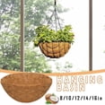 thumbnail image 3 of LOVEVERCoconut Planter Liners  Window Box Liner  Hanging Basket Liners  Coconut Coir  Hay Rack Planter Liner  Window Box/Hanging Trough Planter Liner  Round Shape, 3 of 9